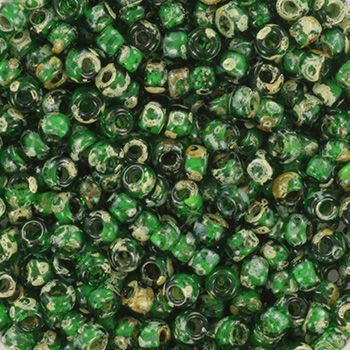 Miyuki Rocailles 8/0 - Transparant Picasso Green
